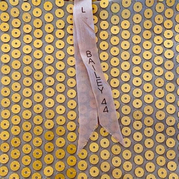 SALE 🔥 NEIMAN MARCUS Dress BAILEY 44 Gold Sequins Size L • NEW WITH TAGS • - Picture 5 of 8